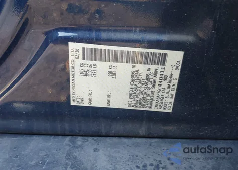 2016 Nissan Maxima 3.5 Sv из США, поврежденный, VIN 1N4AA6AP7GC440411